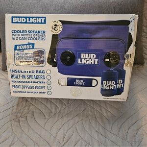 Bud Light Blue Portable Cooler Speaker